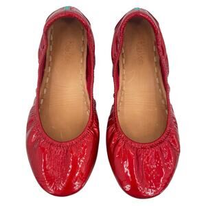 Tieks Red Diamond Patent Leather Ballet Flats Classic Shiny Dorothy Shoes Size 6